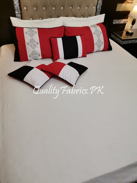 CS-476: Bridal 9 Piece Comforter Set (Hand Work & Export Quality Cotton)