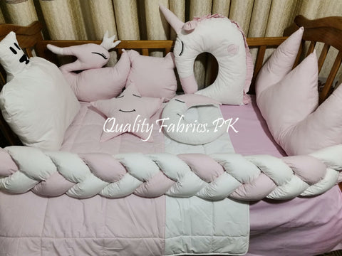 CS-538: Unicorn Theme Cot Bedding Set