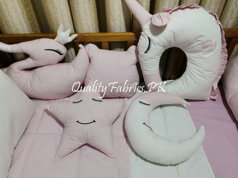 CS-538: Unicorn Theme Cot Bedding Set