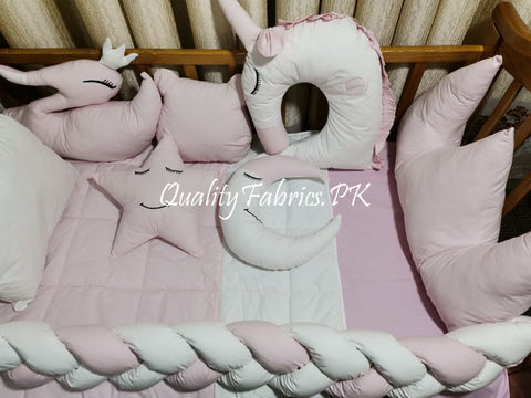 CS-538: Unicorn Theme Cot Bedding Set