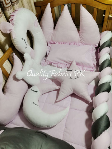 CS-551: Unicorn Theme Cot Bedding Set