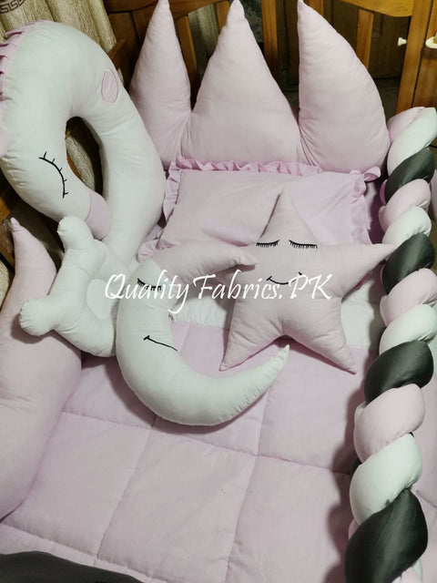 CS-551: Unicorn Theme Cot Bedding Set