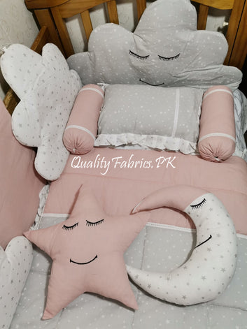 CS-596: Cloud Theme Cot Bedding Set