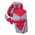 White & Navy Blue Chevron (Red Theme) - Sleeping Bag & Snuggle Bed with Name