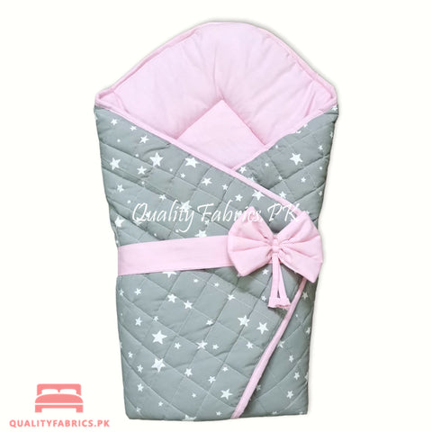 Pink & Grey Stars Theme - Sleeping Bag