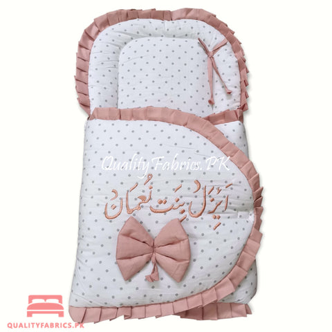 Braided Snuggle Bed & Sleeping Bag with Name